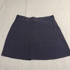 Athleta Sz 12 All Day Skort Navy Blue Tennis Golf Athletic Skirt Skirt Pockets